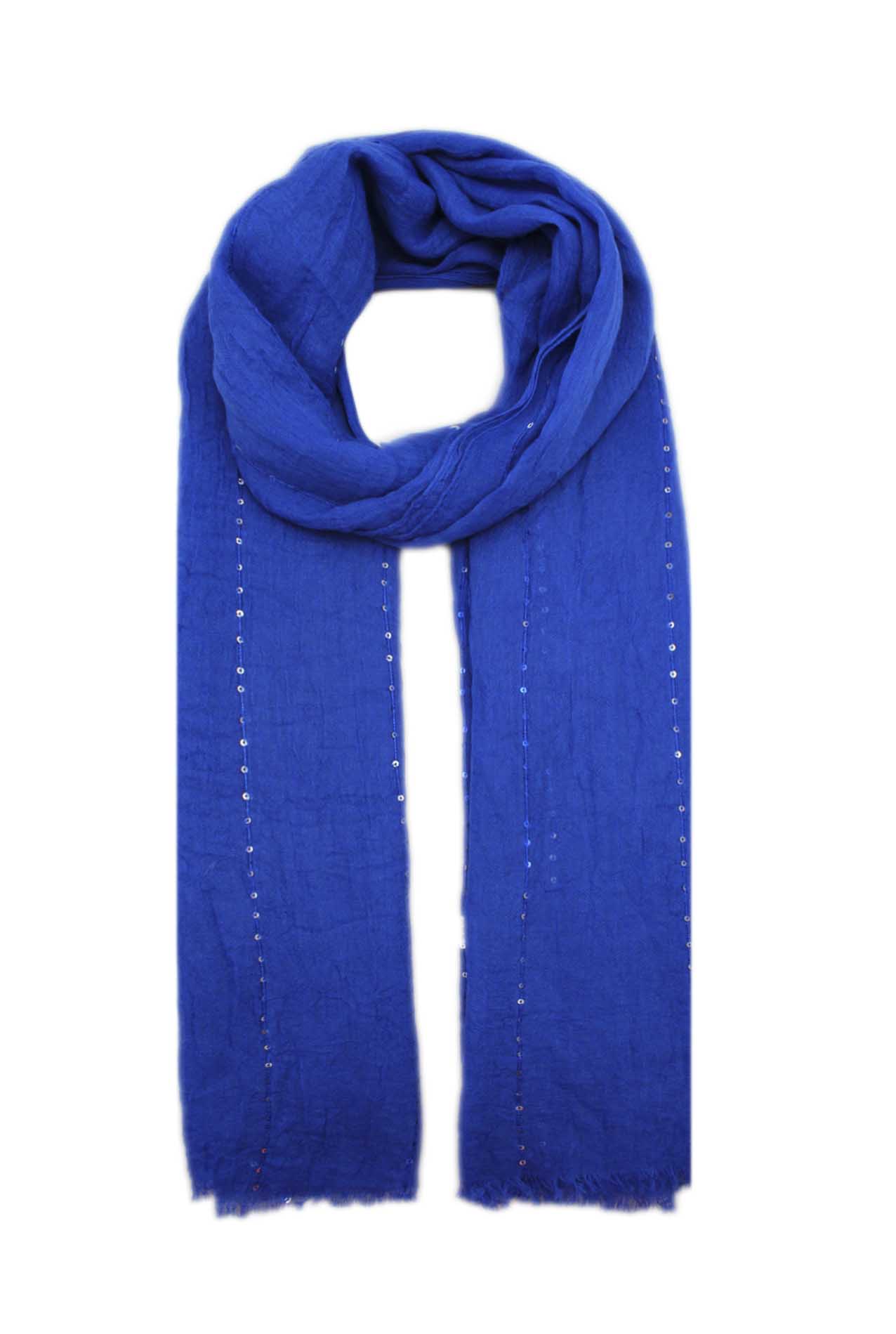 AB1863-20 Viscose Scarf with Shiny Sequins