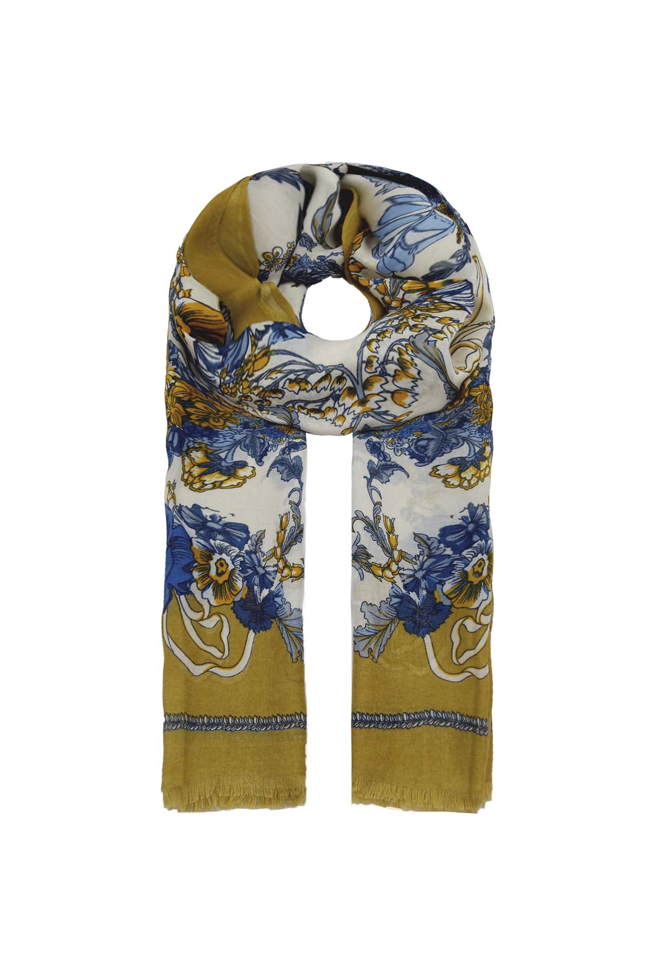 AB1890-264 Floral Print Viscose Scarf