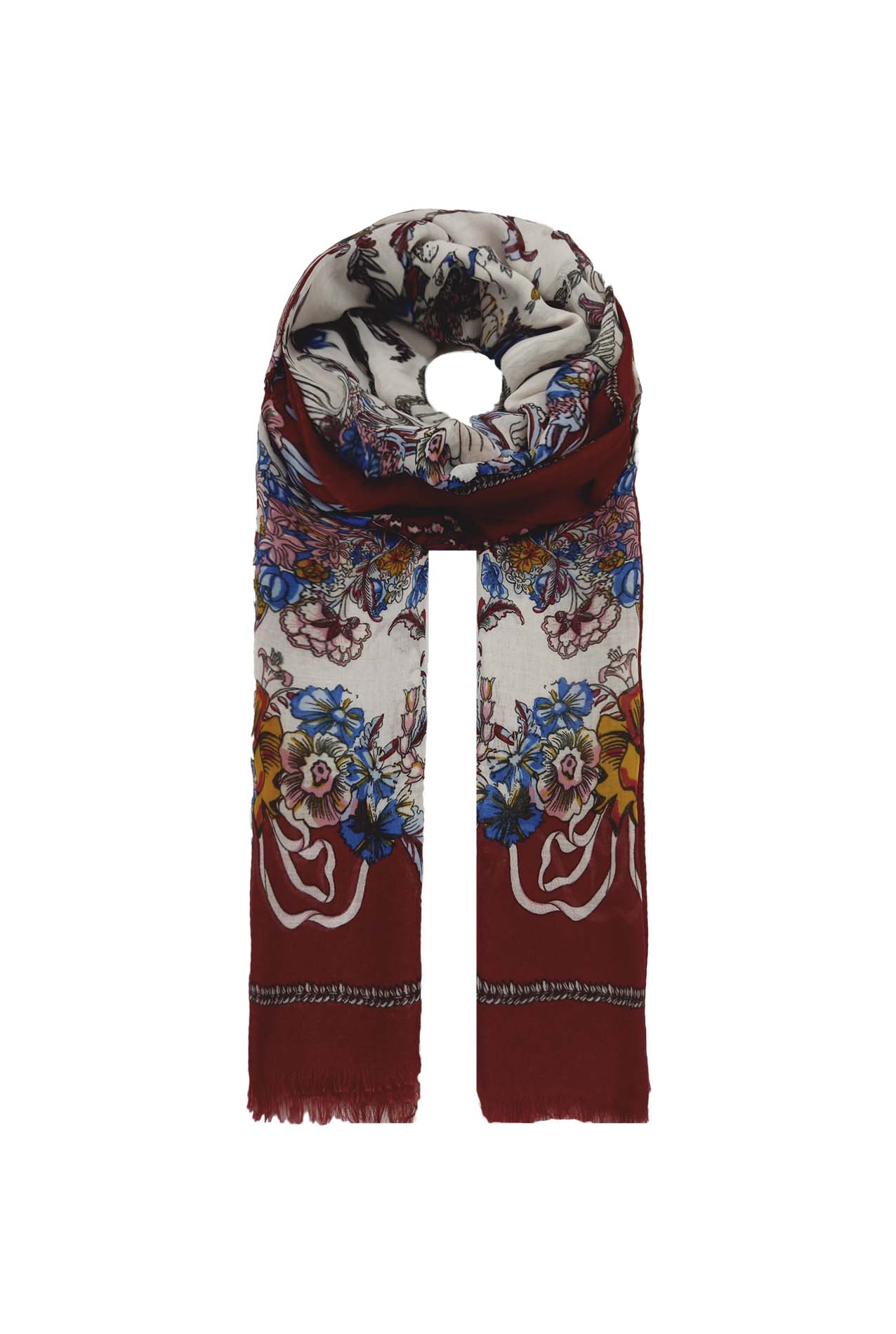 AB1890-264 Floral Print Viscose Scarf