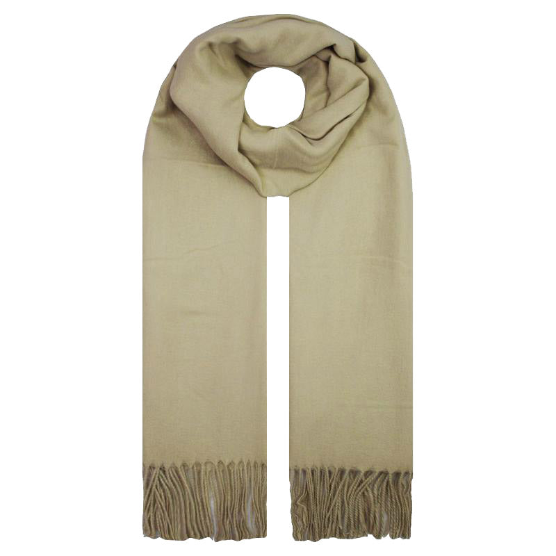 SF1990-127 Plain Colour Scarf with Tassels