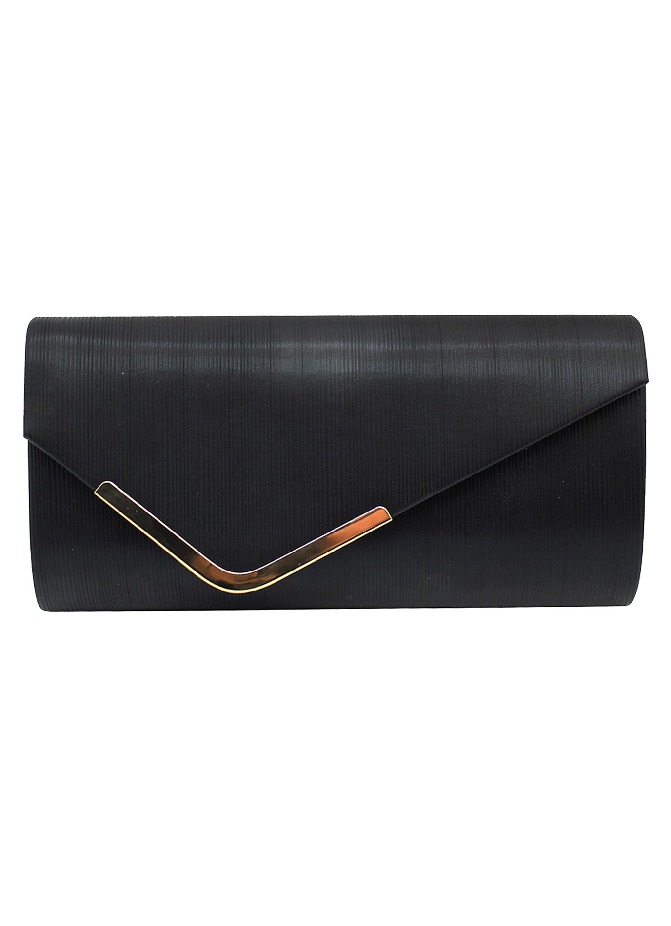 CB24165-005 Flap Open Evening Clutch Bag With Detachable Chain