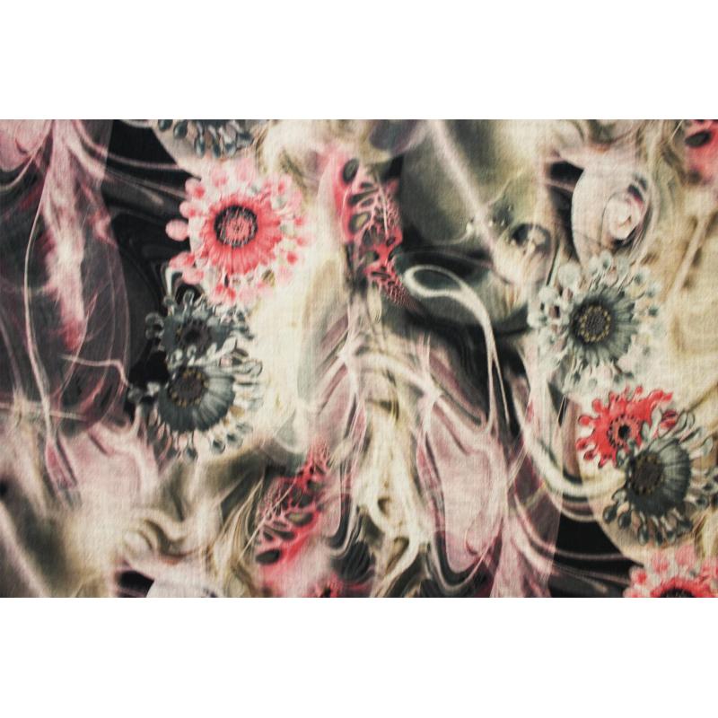 SF19138-133 Vibrant Florals Cotton Blend Scarf