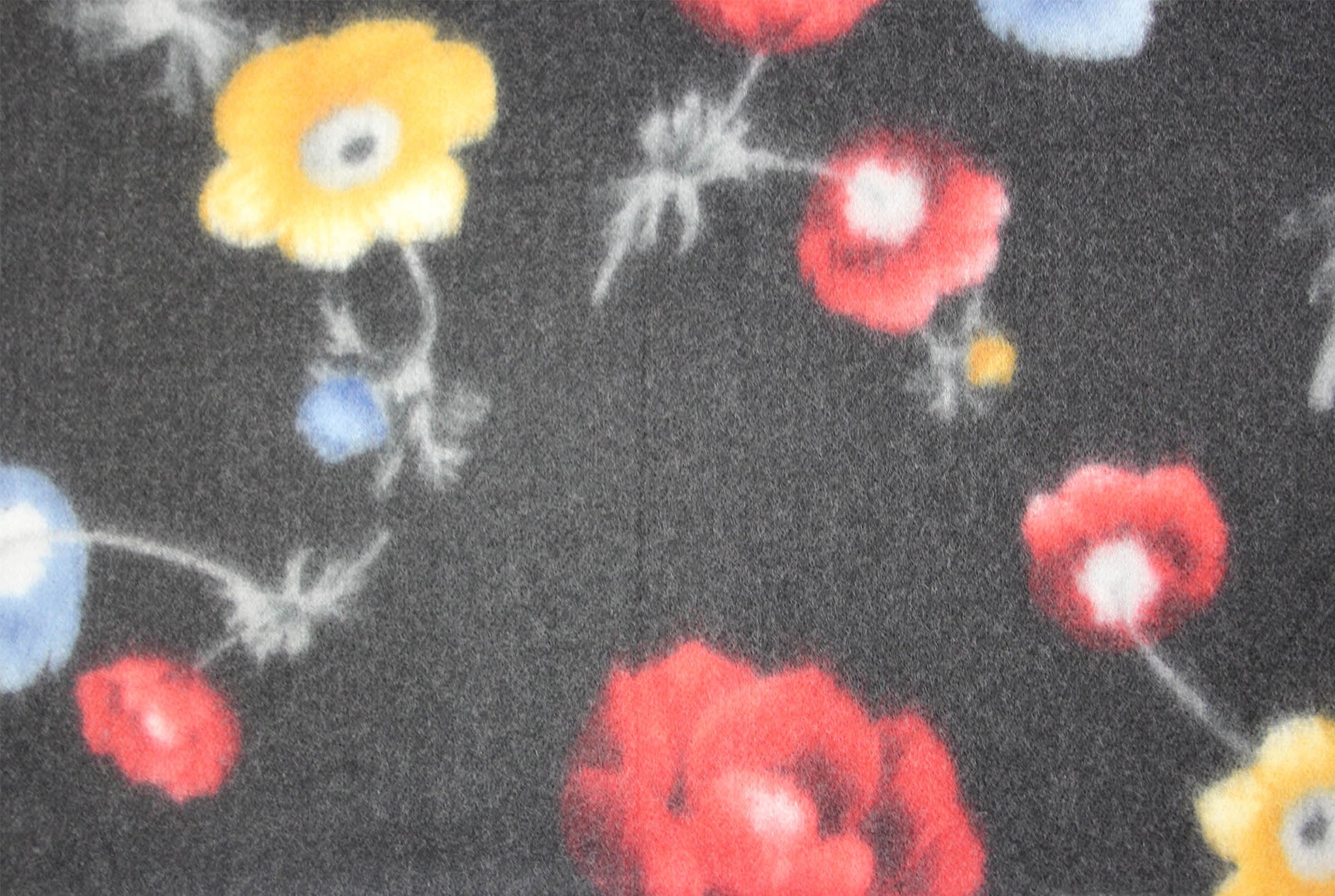 SF19128-79 Bright Flower Print Wool Blend Scarf