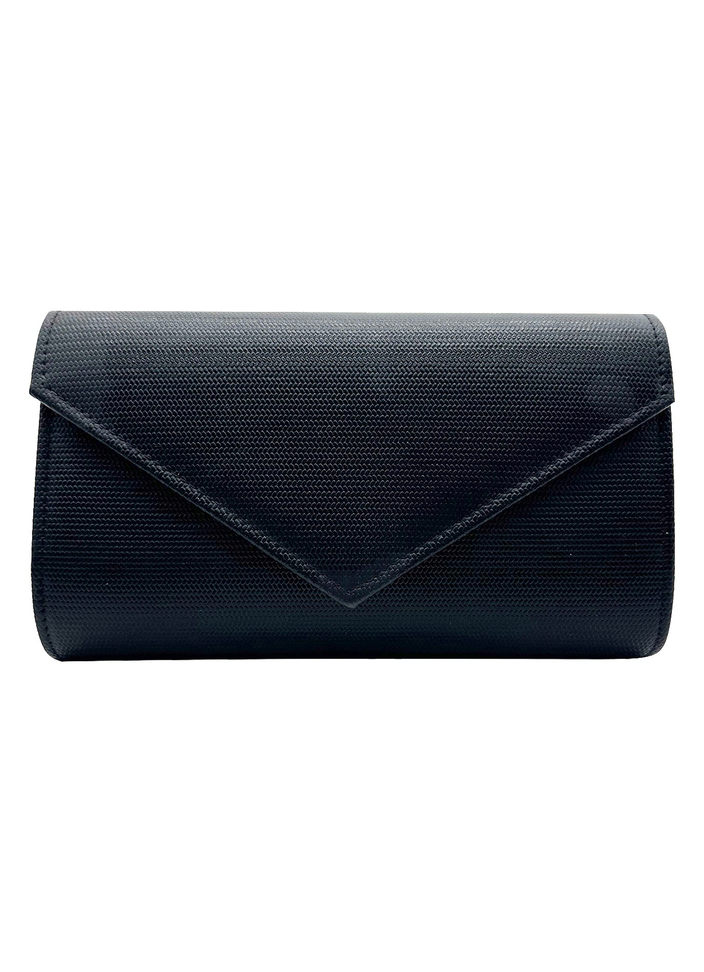 CB24160-006 Plain Envelope Style Clutch Bag with Long Shoulder Chain