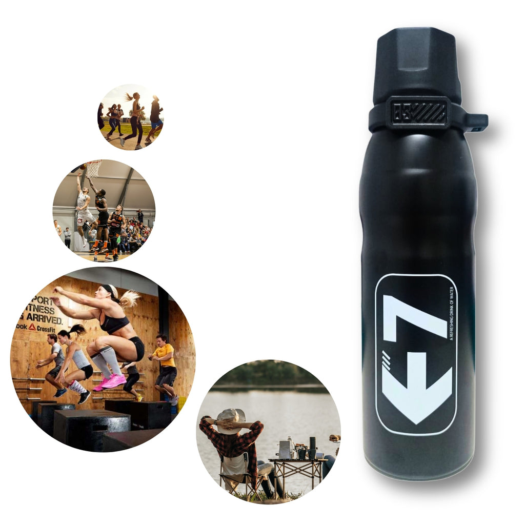 BT25175-4 Stainless Steel Sports Bottle for Hot & Cold Drinks with Straw