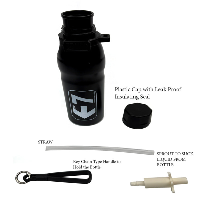 BT25175-4 Stainless Steel Sports Bottle for Hot & Cold Drinks with Straw