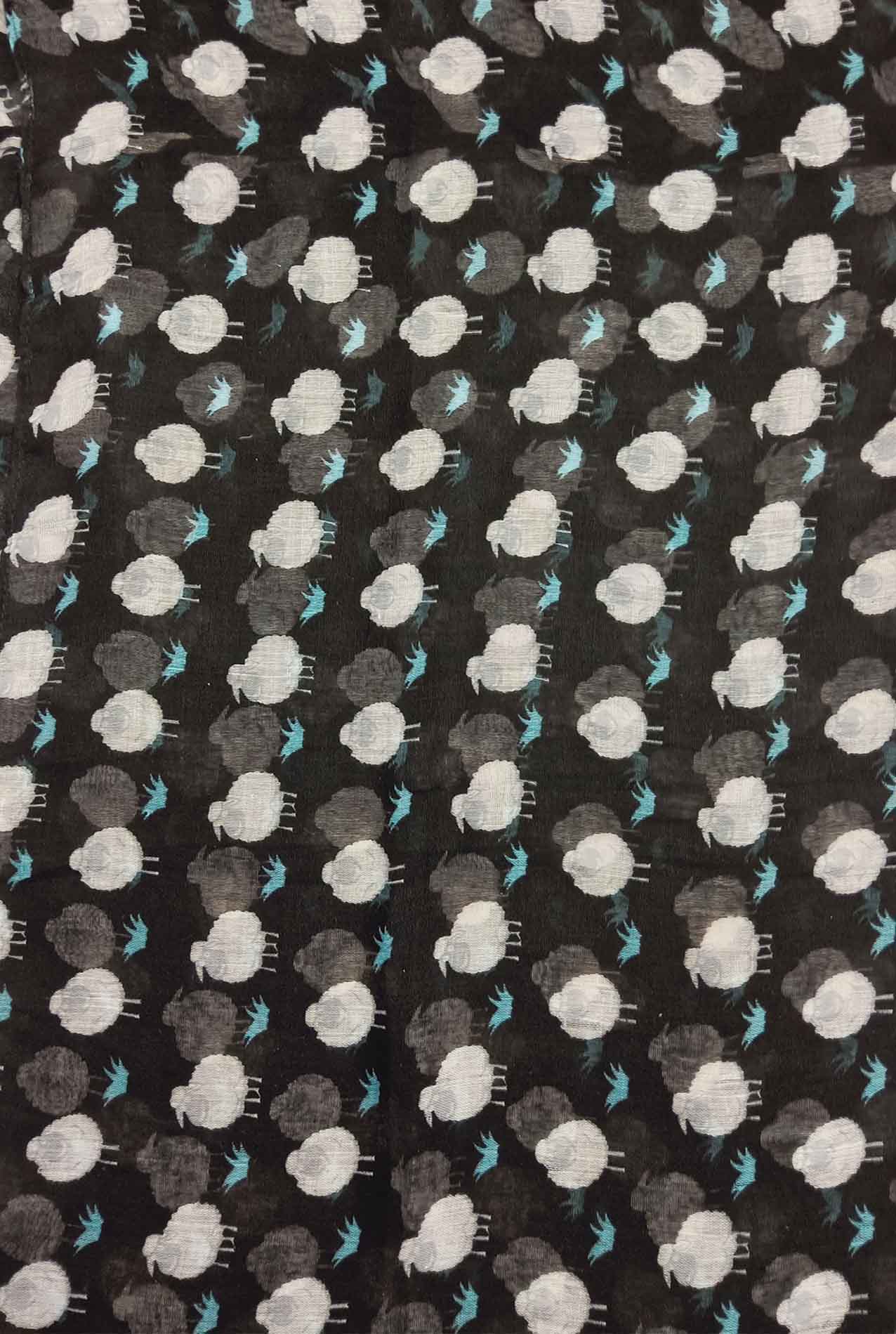 AB1850-377 Small Sheep Print Scarf