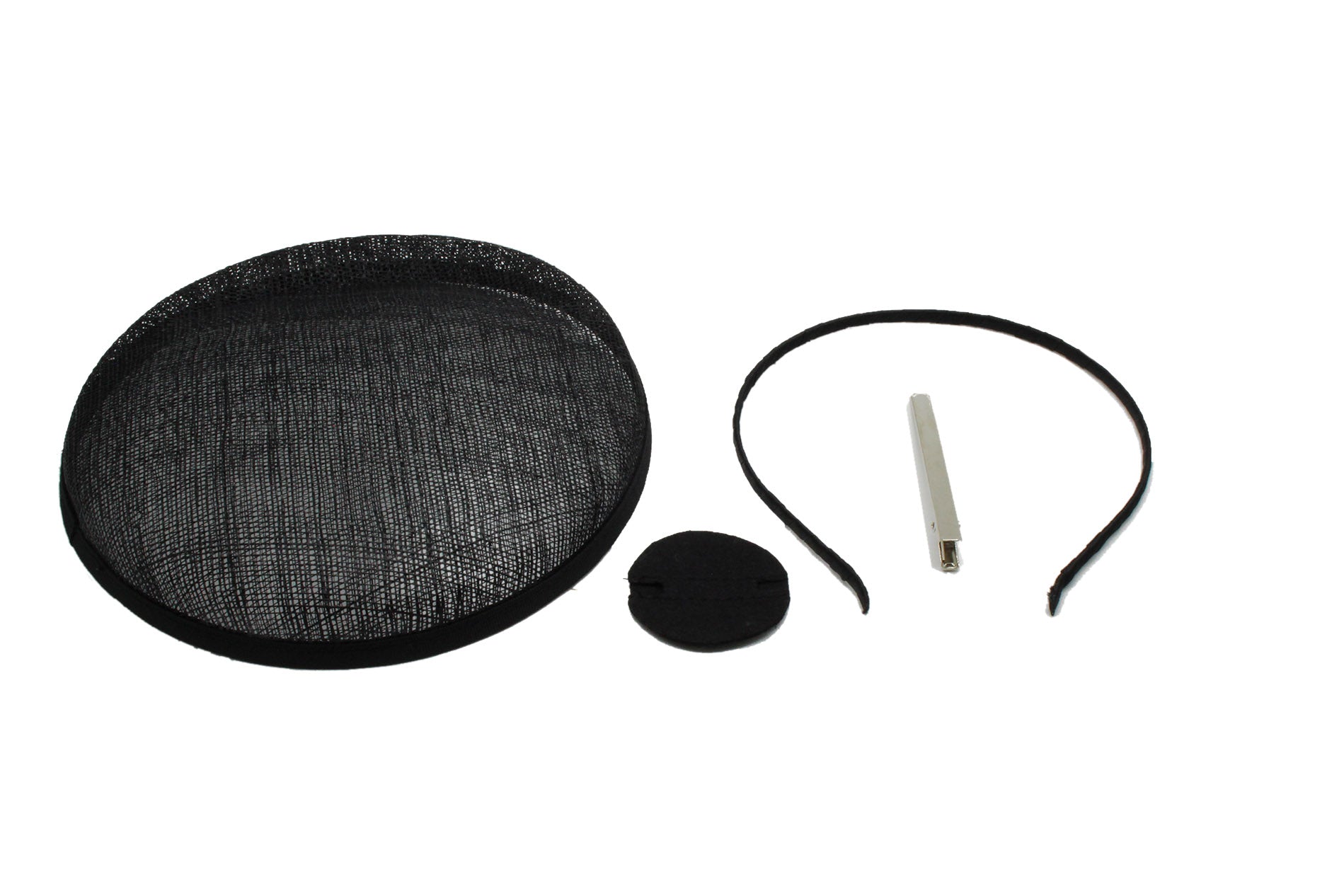 SFM1079 Circular Pillbox Sinamay Fascinator Base Set (4 in 1)
