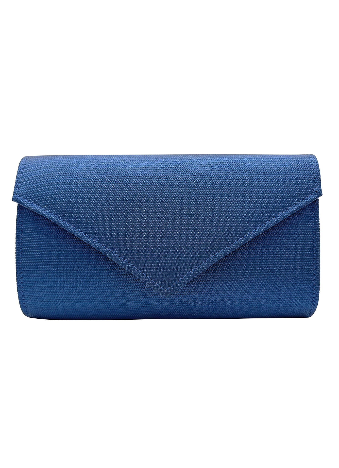 CB24160-006 Plain Envelope Style Clutch Bag with Long Shoulder Chain