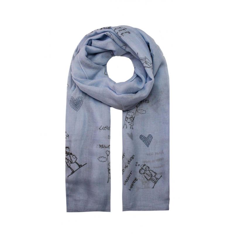 AB1753-76 Mixed Polyester Printed Scarf