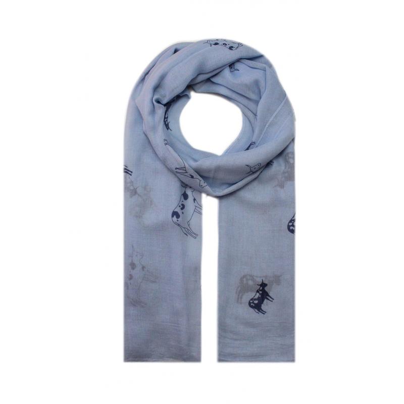 AB1750-79 Cow Print Viscose Mix Scarf