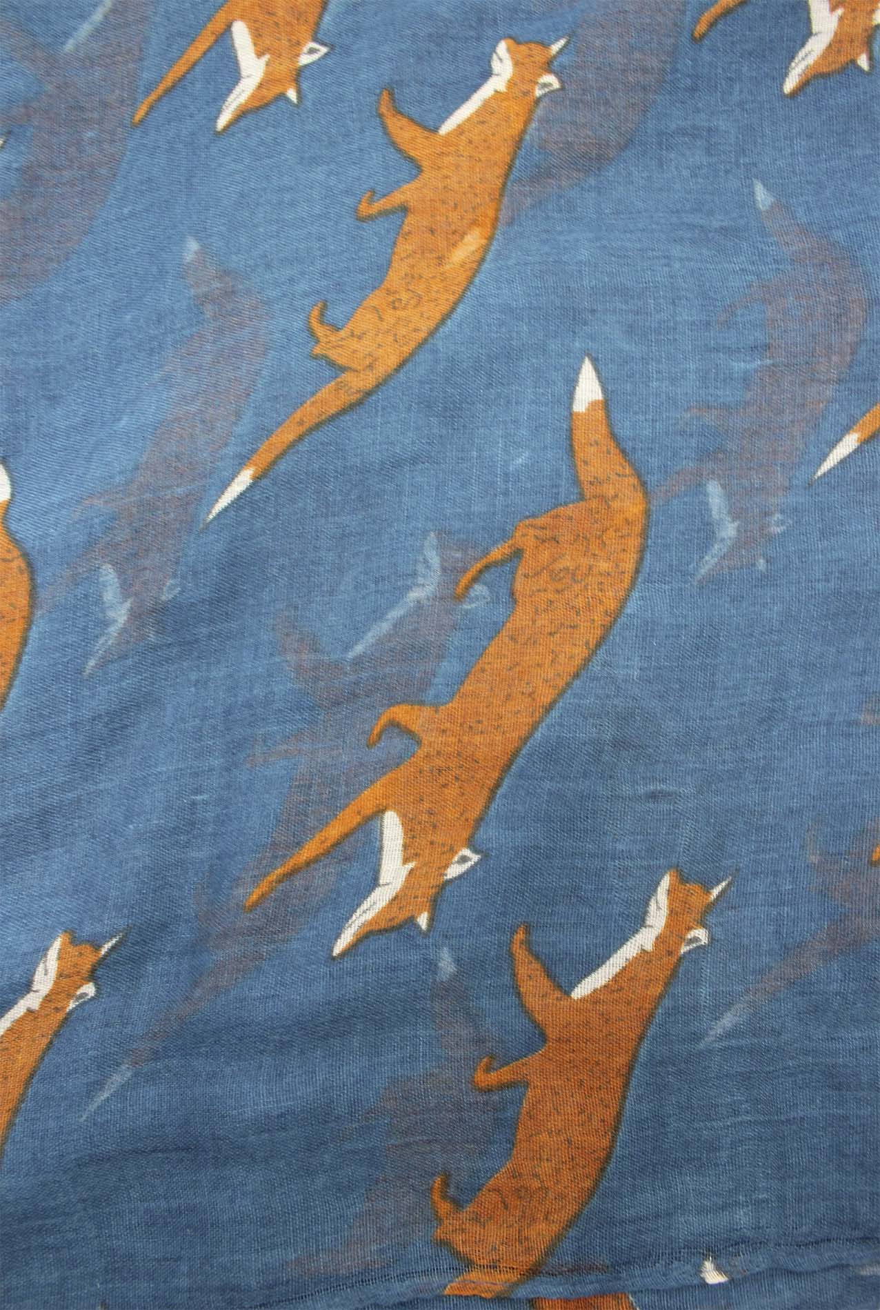 AB1850-316 Fox Print Viscose Scarf