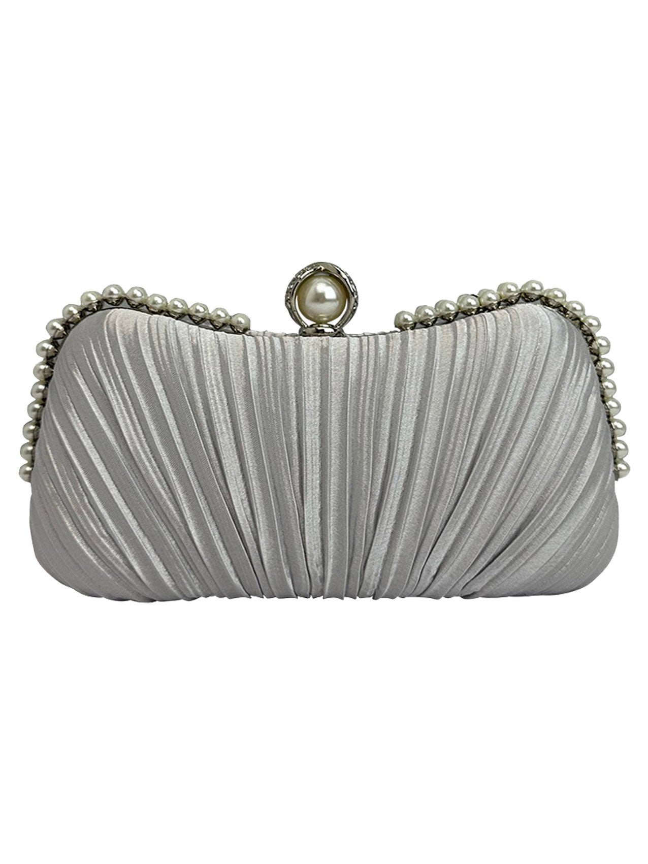 CB2430-105  Pearls Detail Handbag for Parties Weddings with Long Shoulder Chain