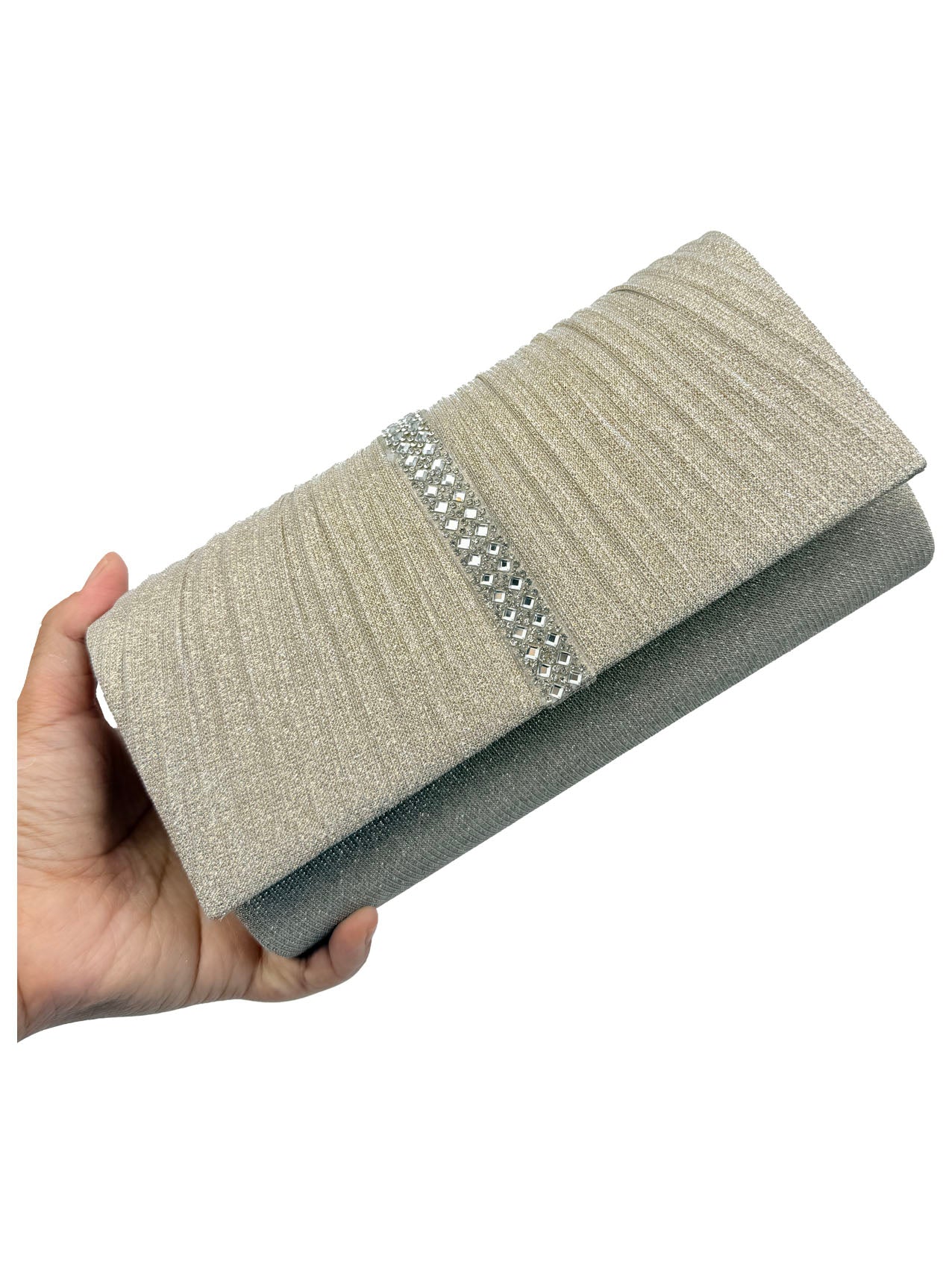 CB25165-155 Elegant Clutch Bags with Glitter Detailing