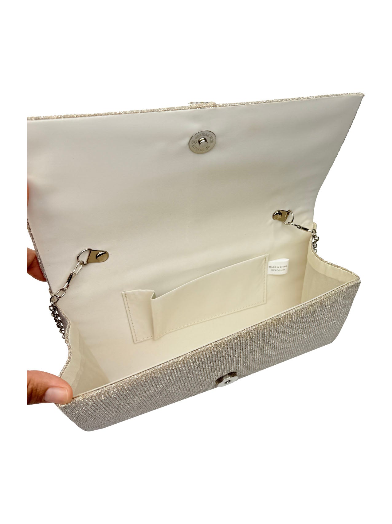 CB25165-155 Elegant Clutch Bags with Glitter Detailing