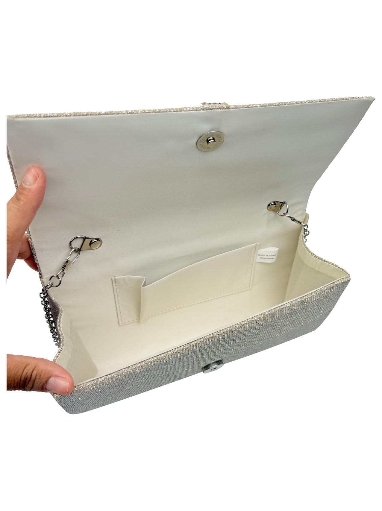 CB25165-155 Elegant Clutch Bags with Glitter Detailing