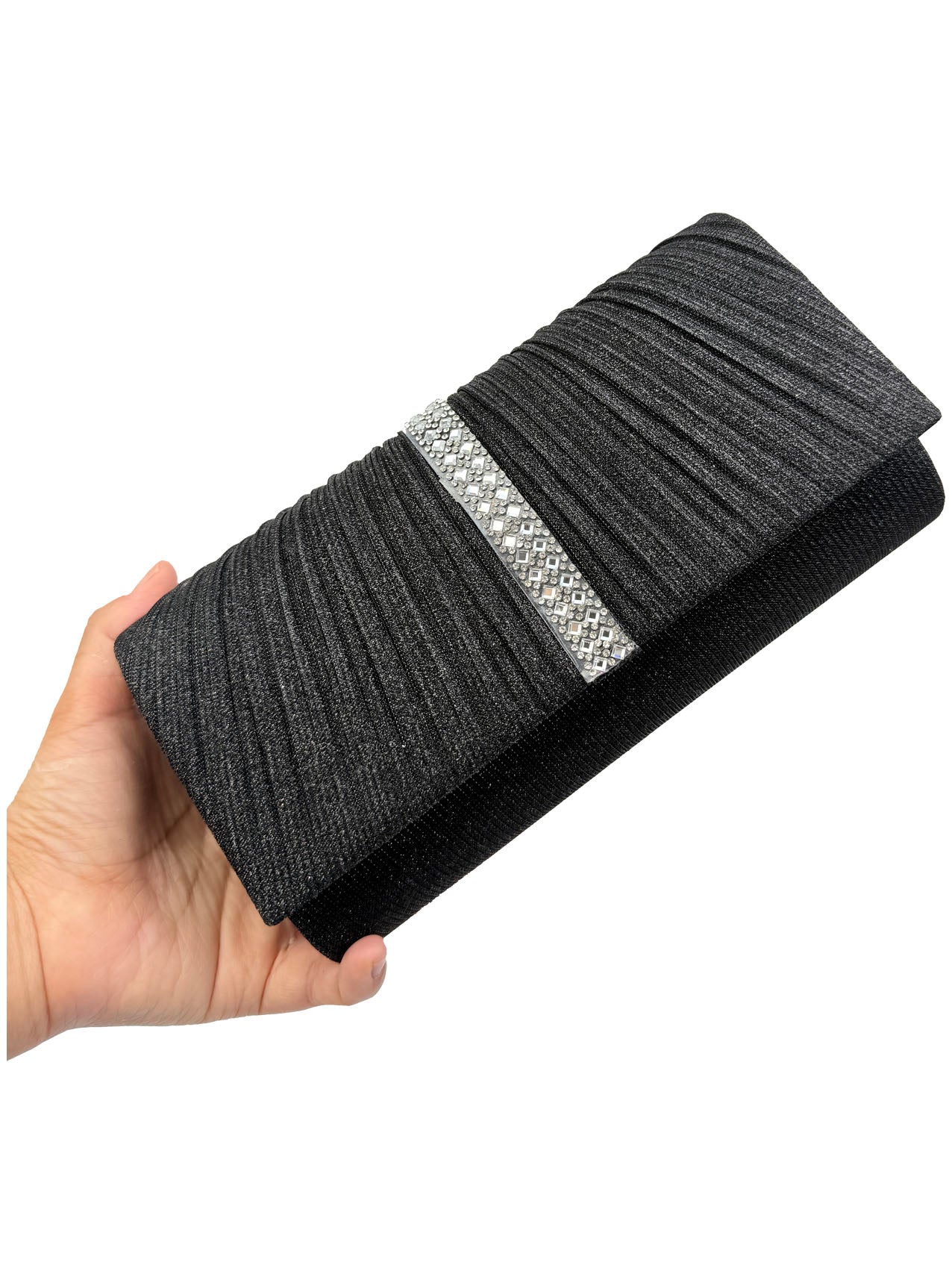 CB25165-155 Elegant Clutch Bags with Glitter Detailing