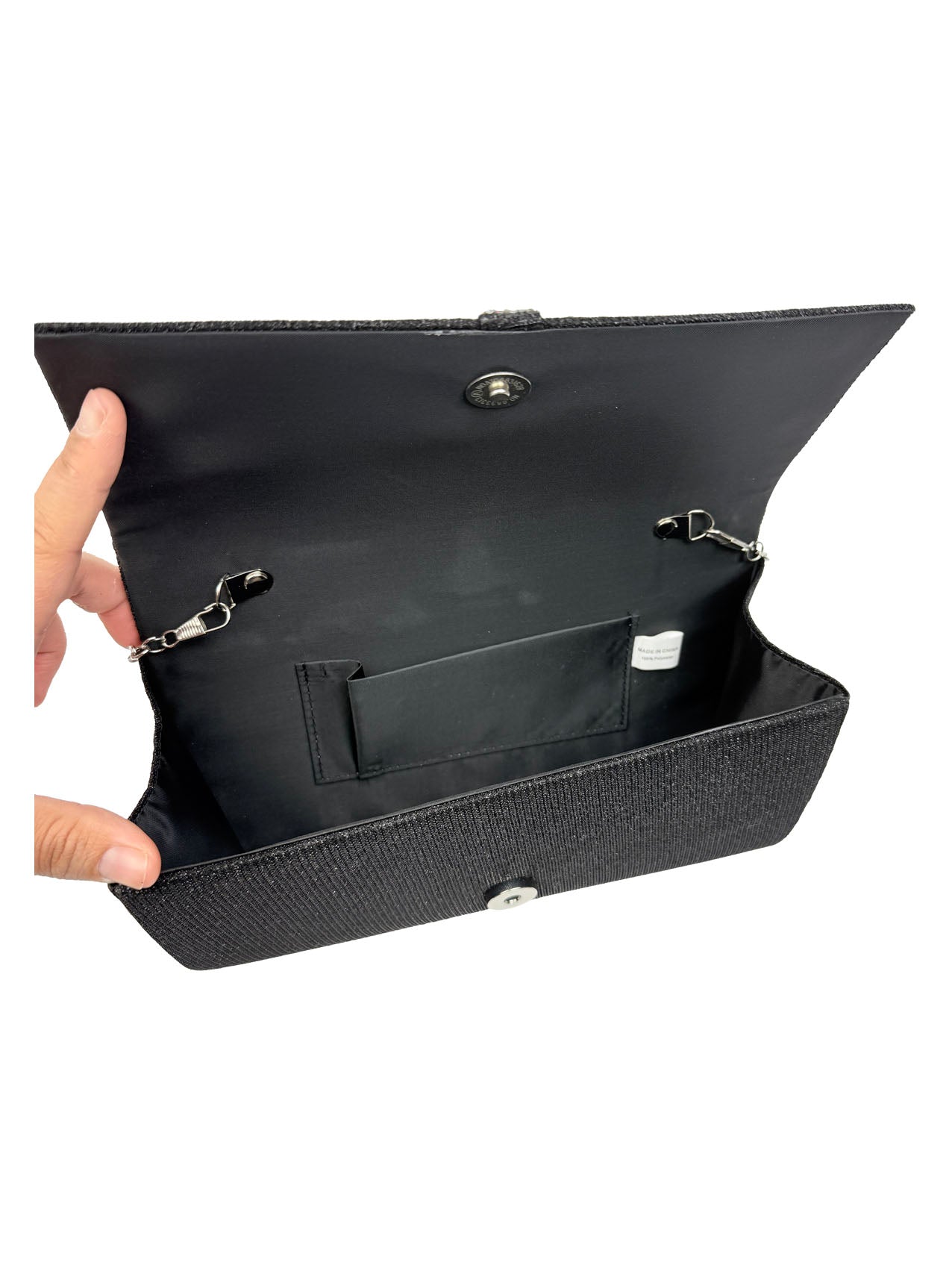 CB25165-155 Elegant Clutch Bags with Glitter Detailing