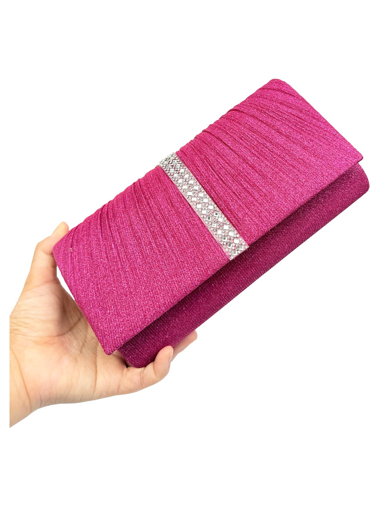 CB25165-155 Elegant Clutch Bags with Glitter Detailing