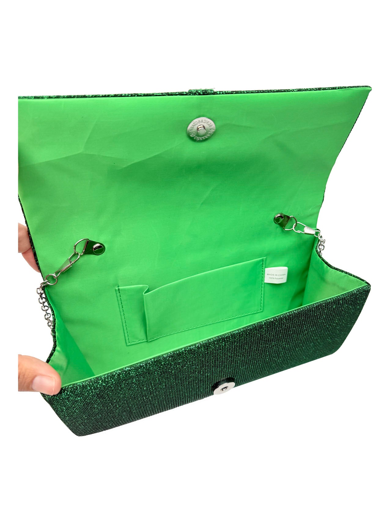 CB25165-155 Elegant Clutch Bags with Glitter Detailing