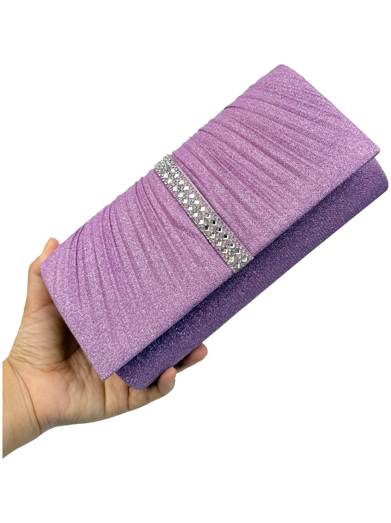 CB25165-155 Elegant Clutch Bags with Glitter Detailing