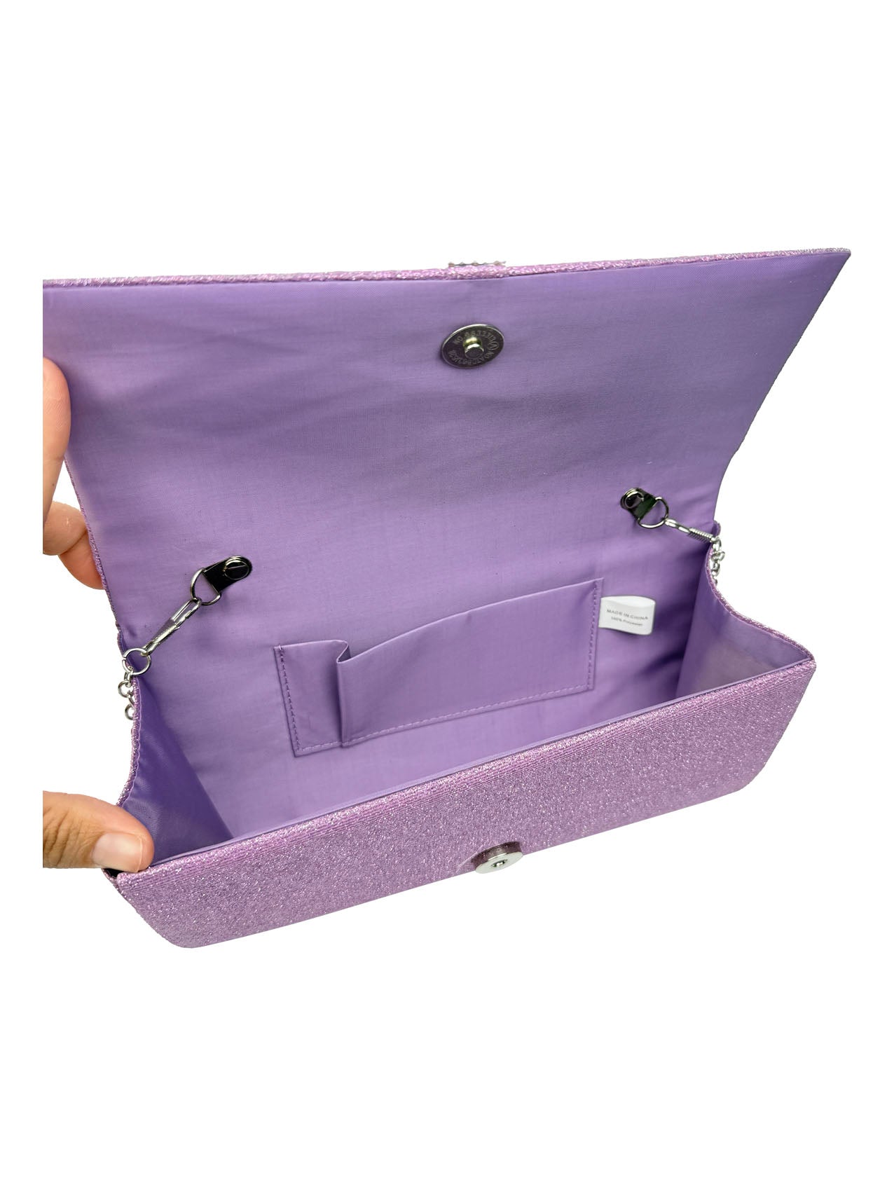 CB25165-155 Elegant Clutch Bags with Glitter Detailing