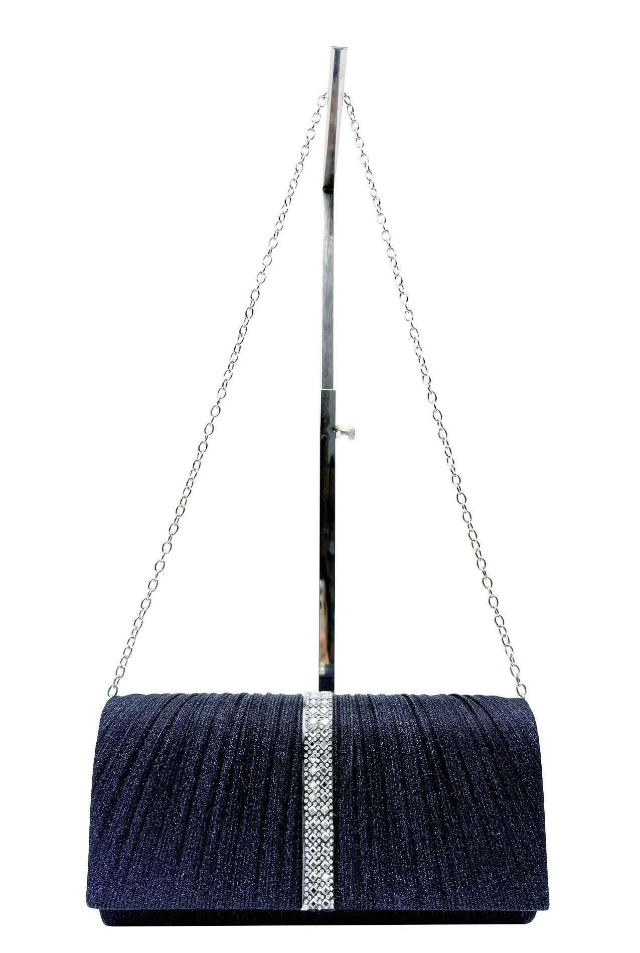 CB25165-155 Elegant Clutch Bags with Glitter Detailing