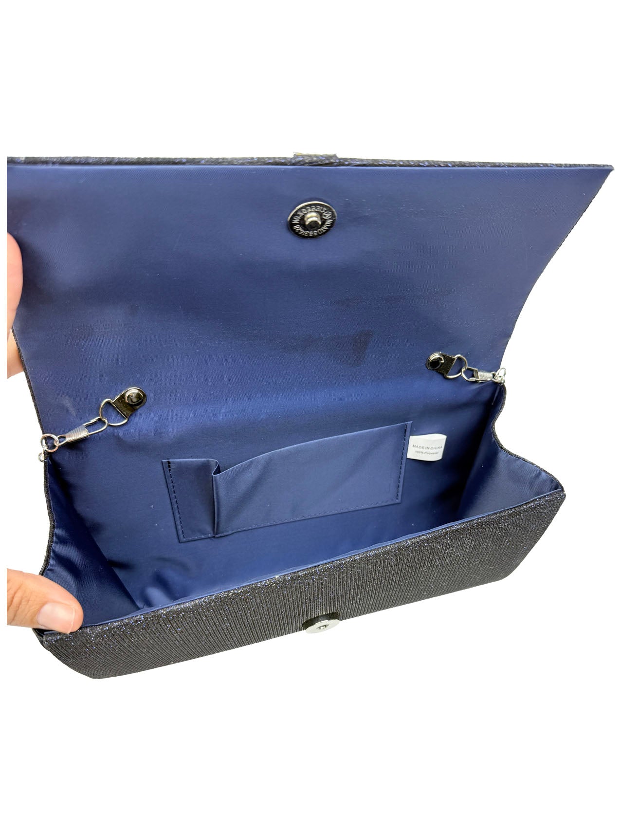 CB25165-155 Elegant Clutch Bags with Glitter Detailing