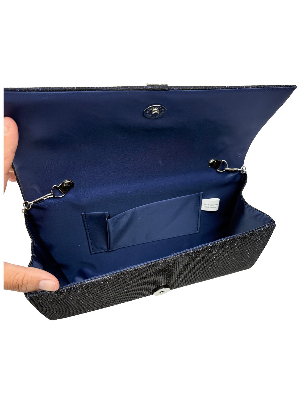 CB25165-155 Elegant Clutch Bags with Glitter Detailing