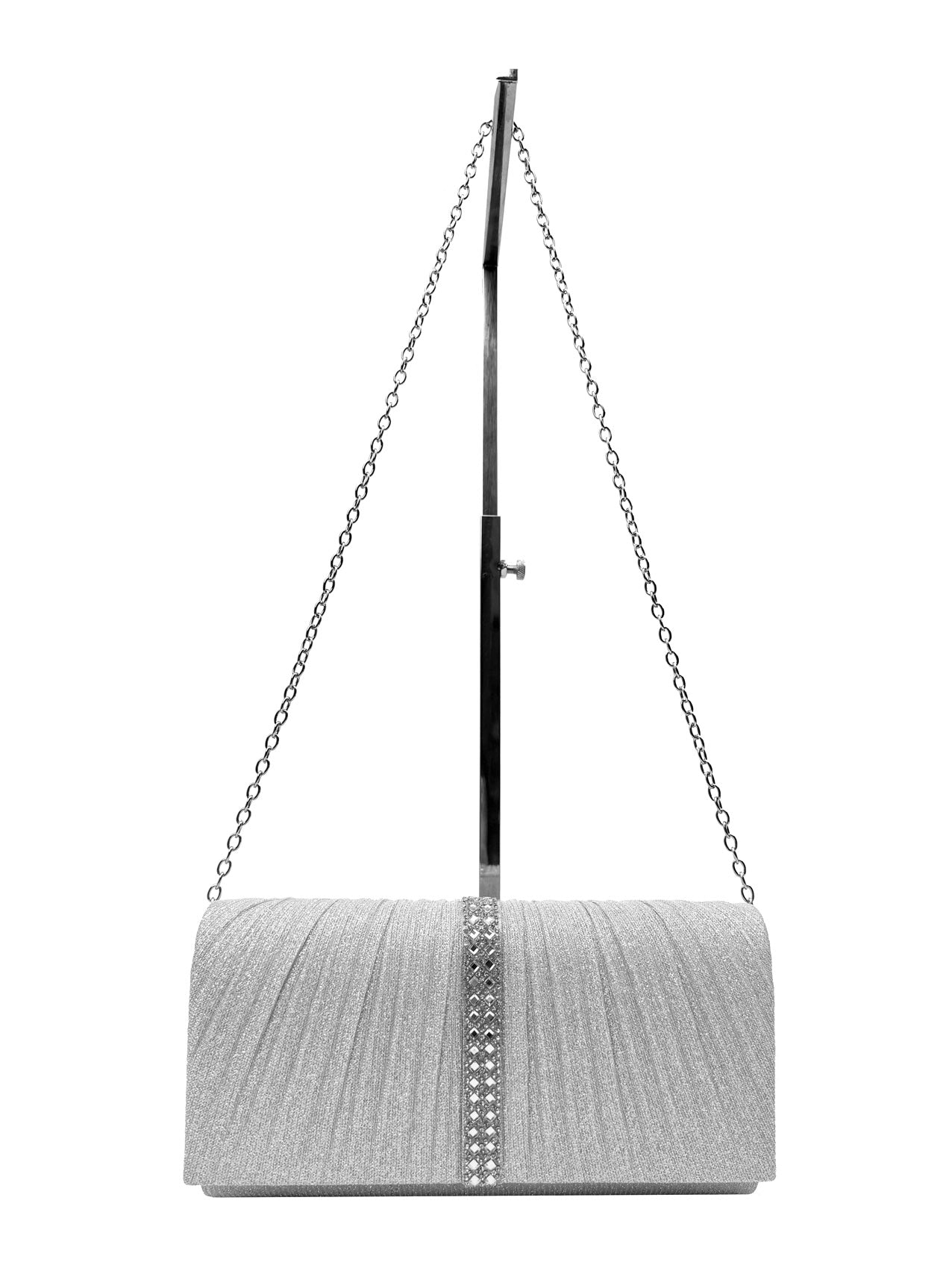 CB25165-155 Elegant Clutch Bags with Glitter Detailing
