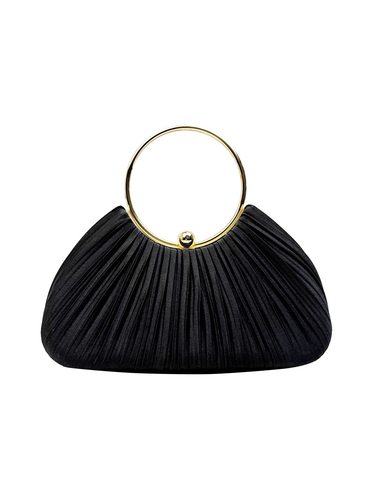 CB2530-160 Elegant Satin Pleated Clutch Bag