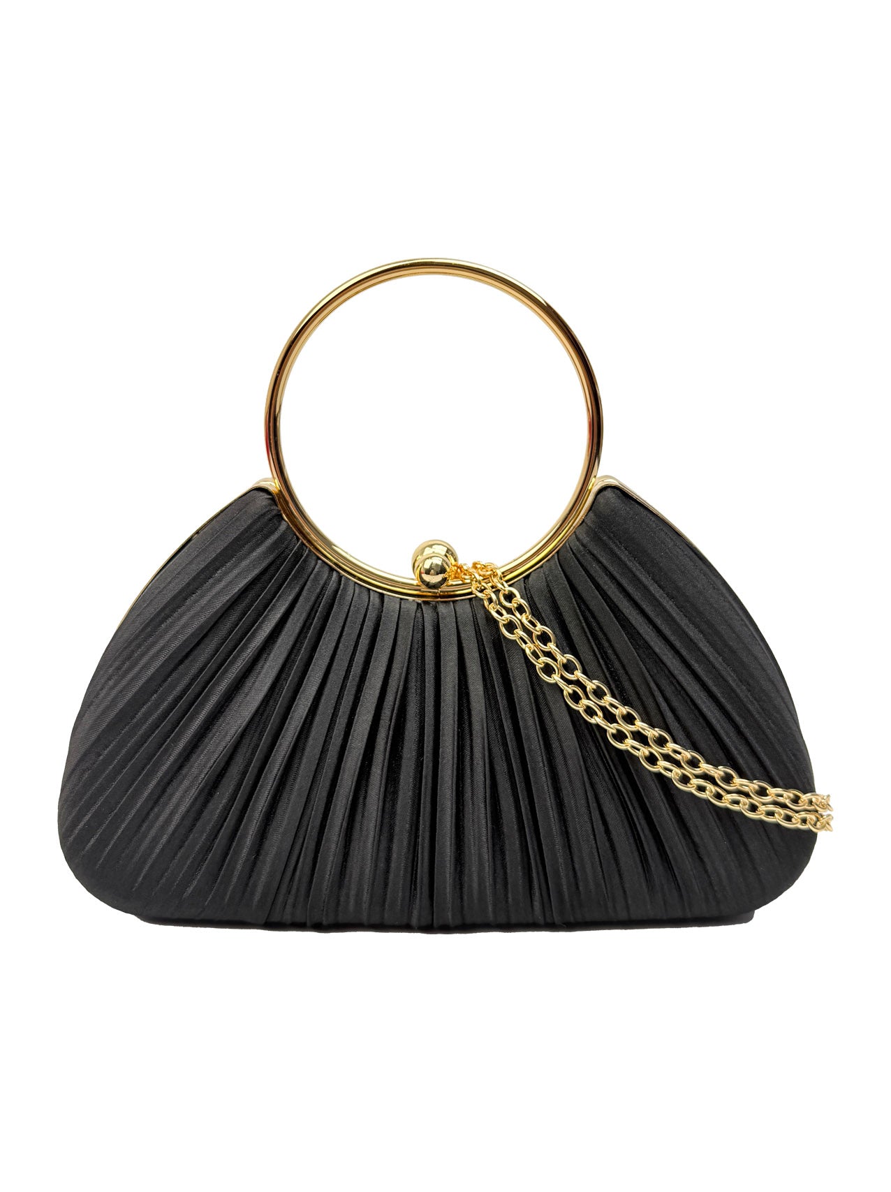 CB2530-160 Elegant Satin Pleated Clutch Bag