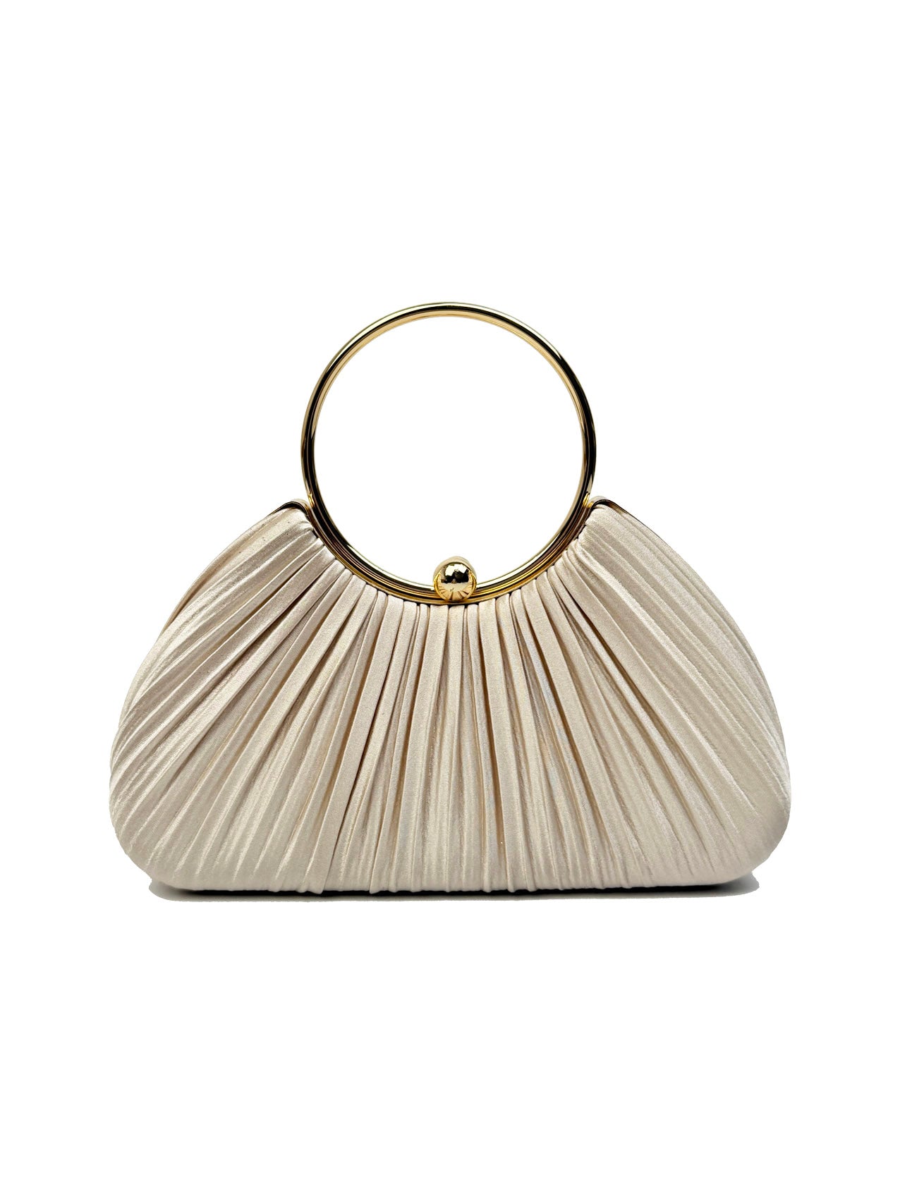 CB2530-160 Elegant Satin Pleated Clutch Bag