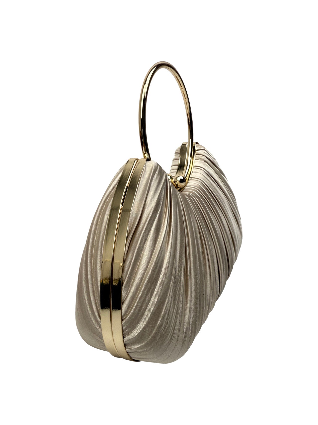 CB2530-160 Elegant Satin Pleated Clutch Bag