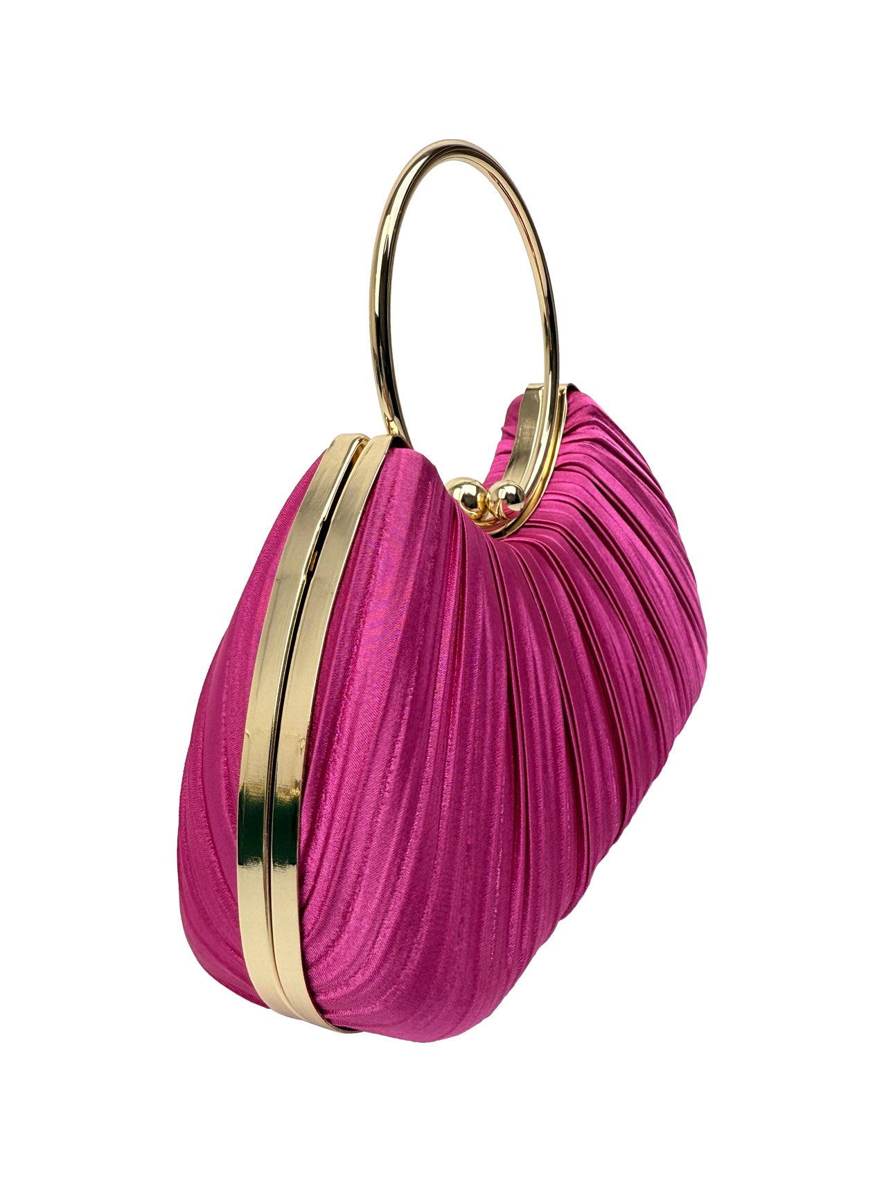 CB2530-160 Elegant Satin Pleated Clutch Bag