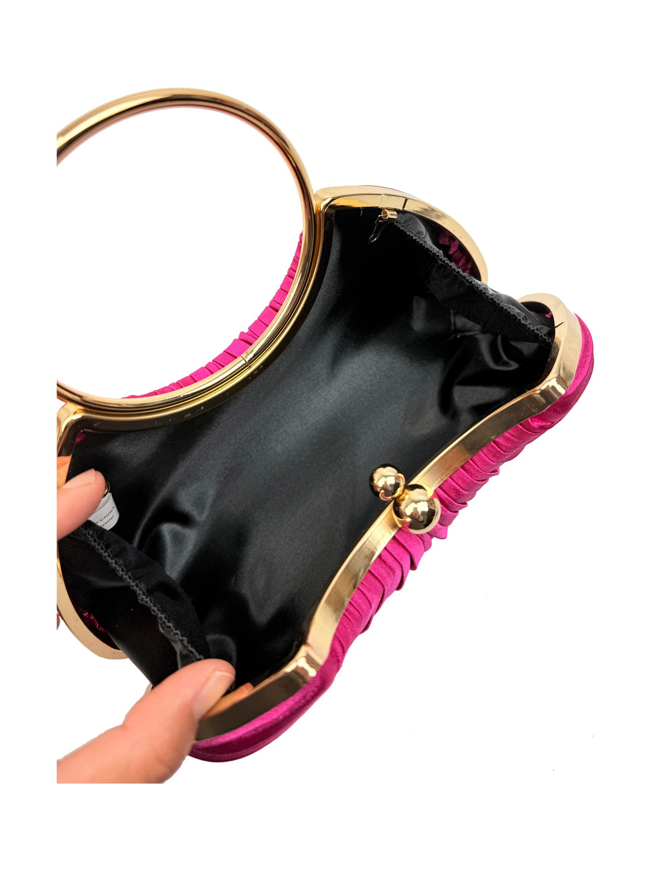 CB2530-160 Elegant Satin Pleated Clutch Bag