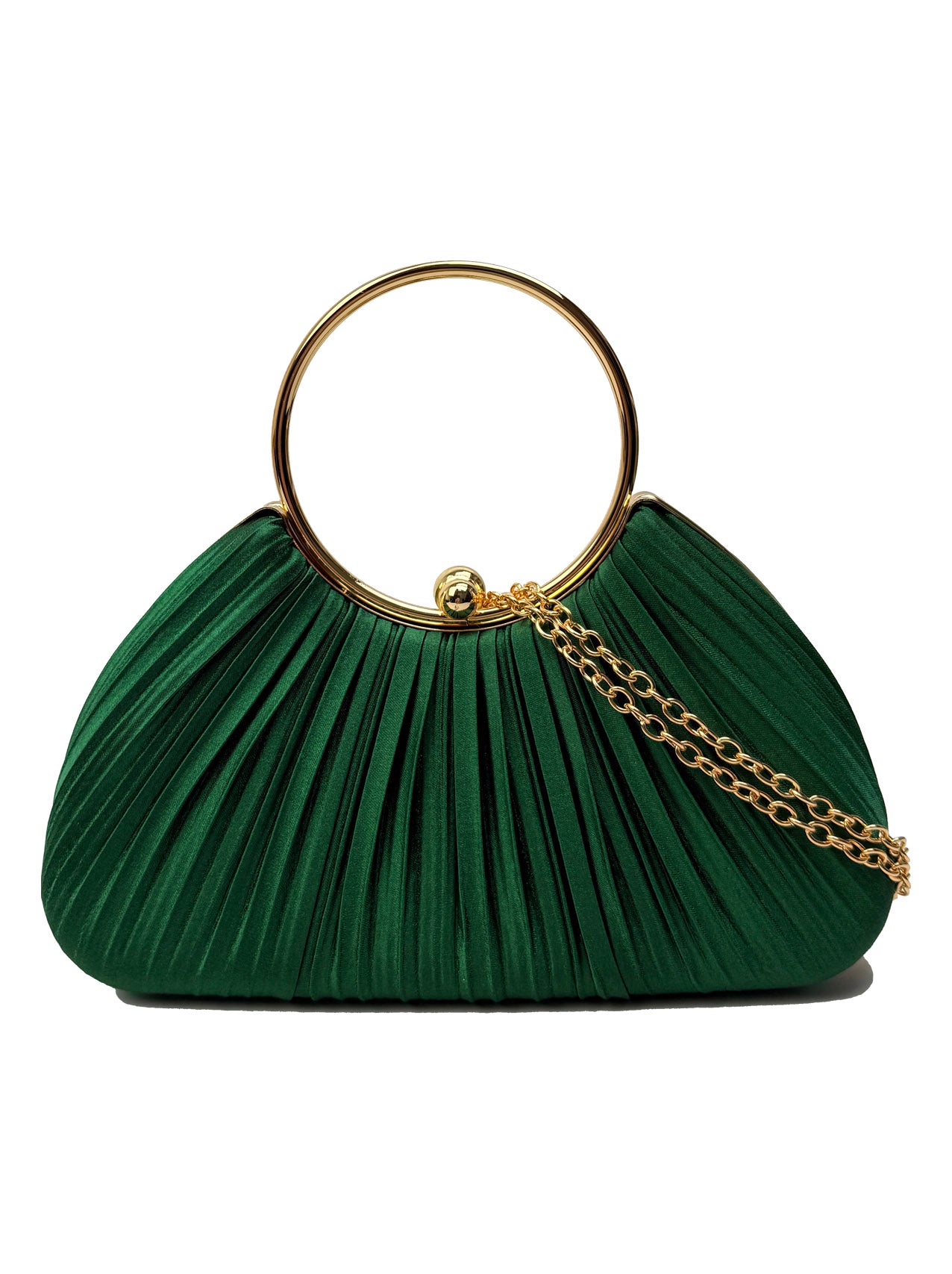 CB2530-160 Elegant Satin Pleated Clutch Bag