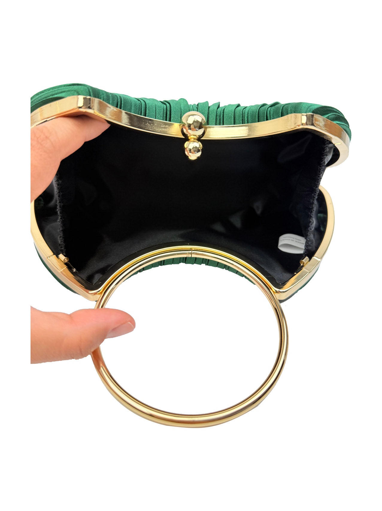 CB2530-160 Elegant Satin Pleated Clutch Bag