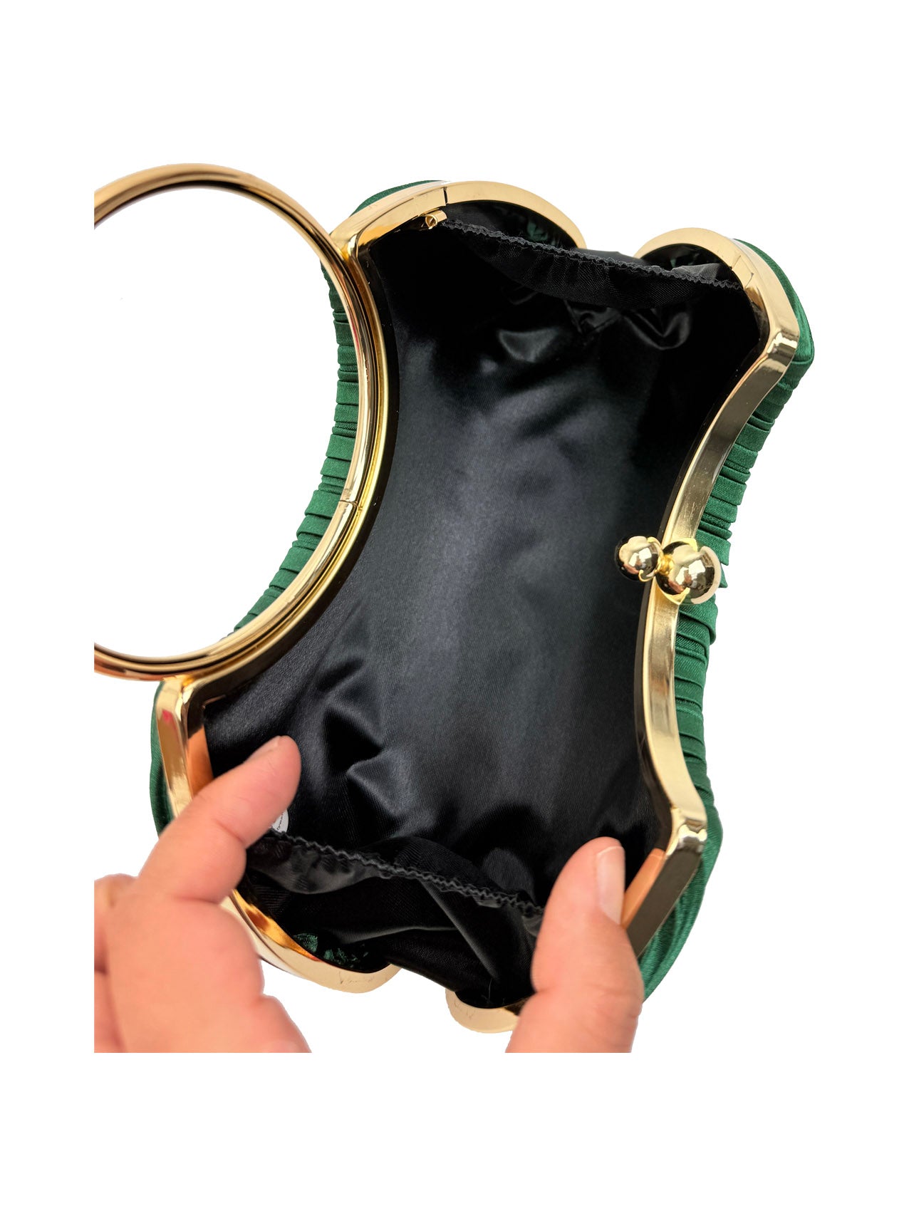 CB2530-160 Elegant Satin Pleated Clutch Bag