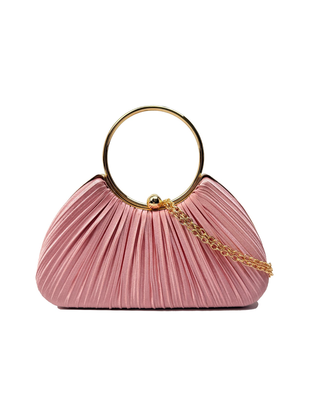 CB2530-160 Elegant Satin Pleated Clutch Bag