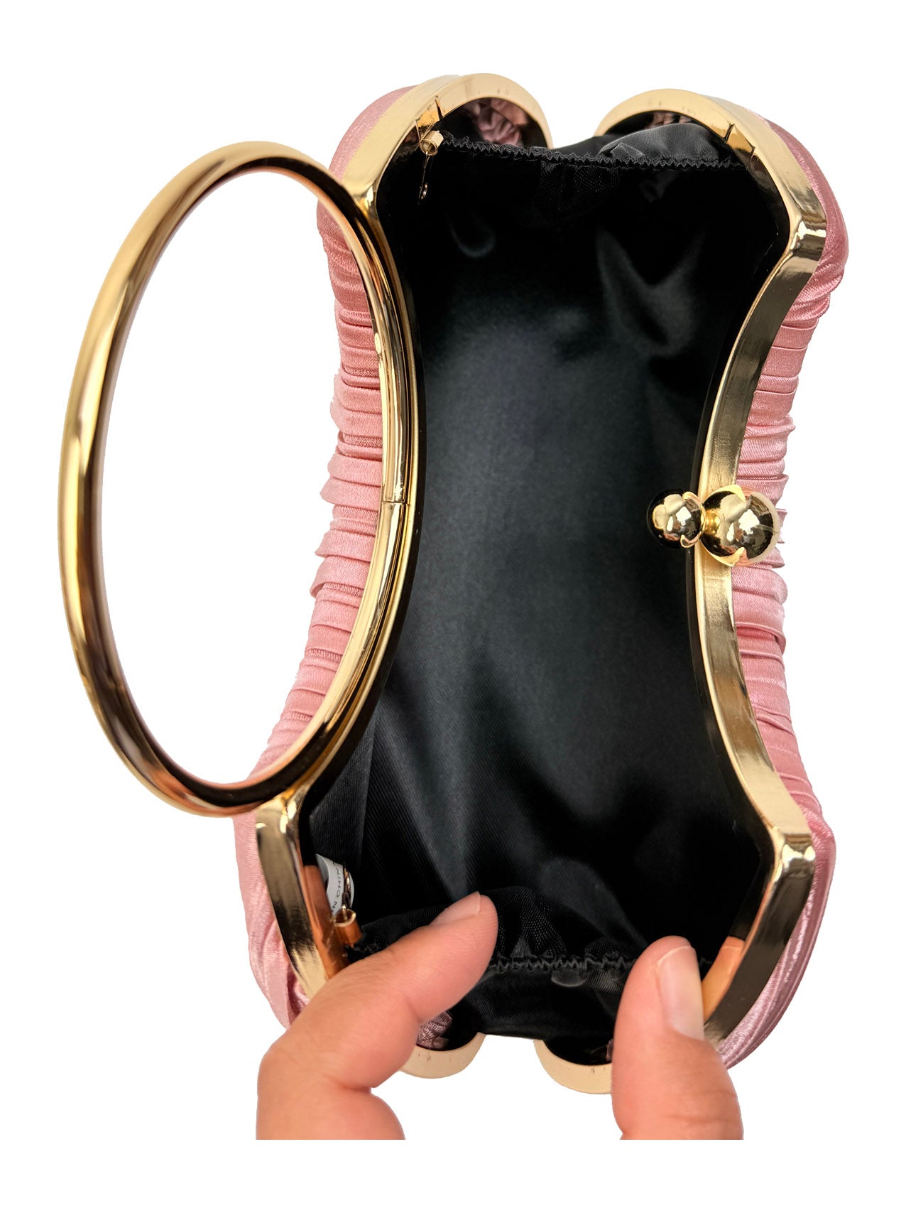 CB2530-160 Elegant Satin Pleated Clutch Bag