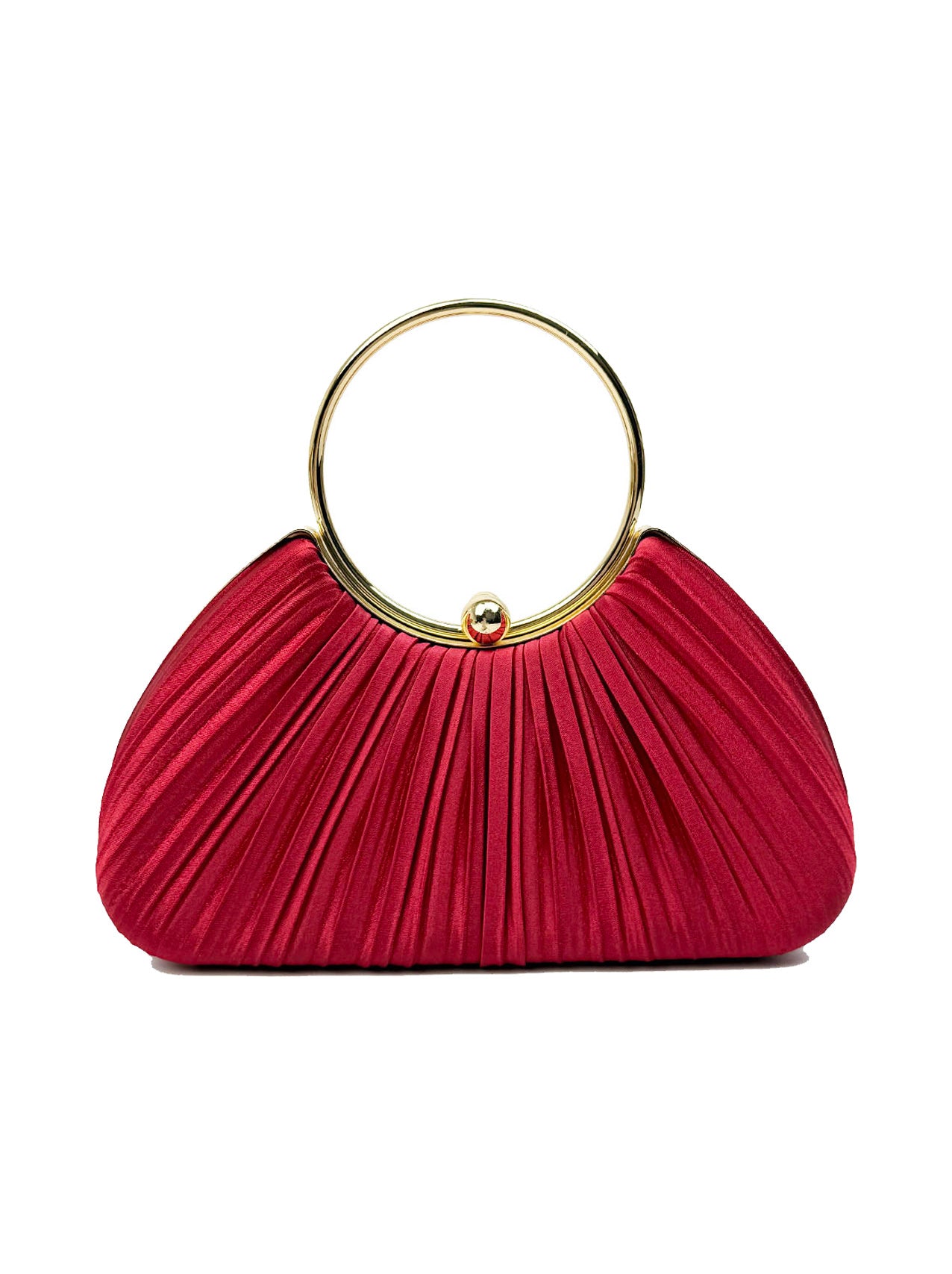 CB2530-160 Elegant Satin Pleated Clutch Bag