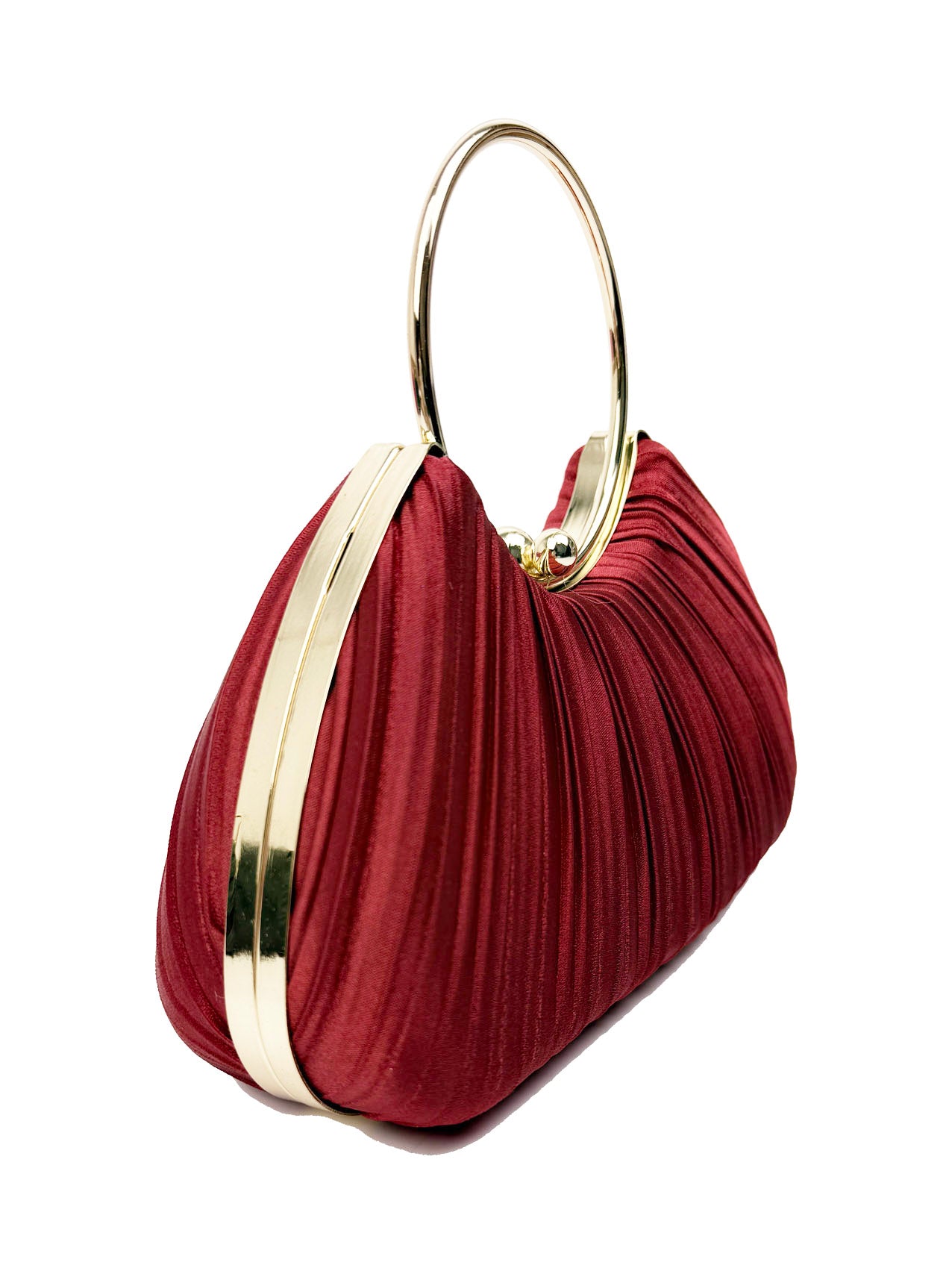 CB2530-160 Elegant Satin Pleated Clutch Bag