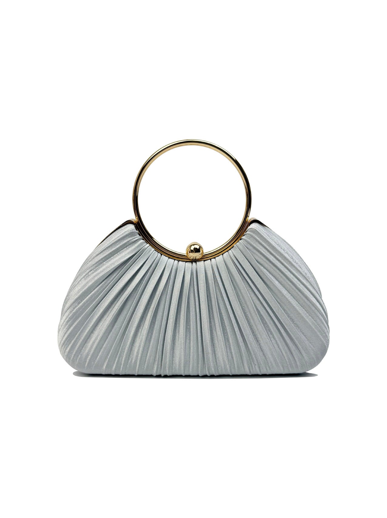CB2530-160 Elegant Satin Pleated Clutch Bag