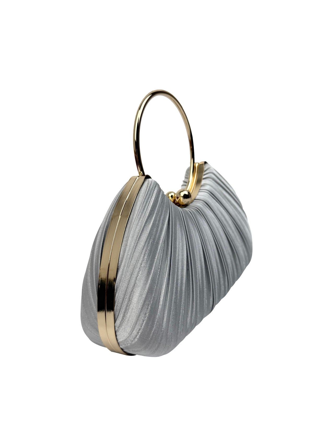 CB2530-160 Elegant Satin Pleated Clutch Bag
