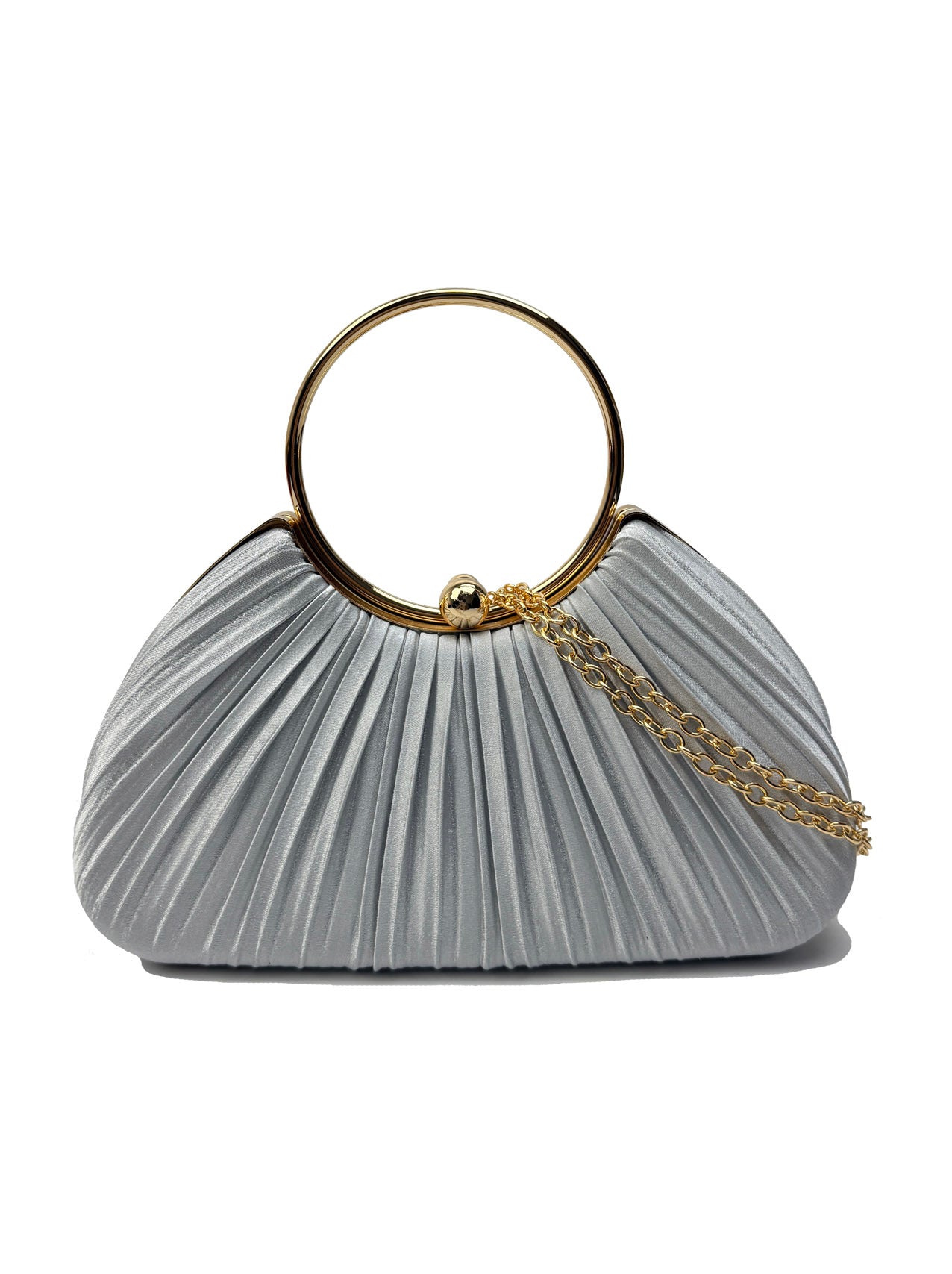 CB2530-160 Elegant Satin Pleated Clutch Bag
