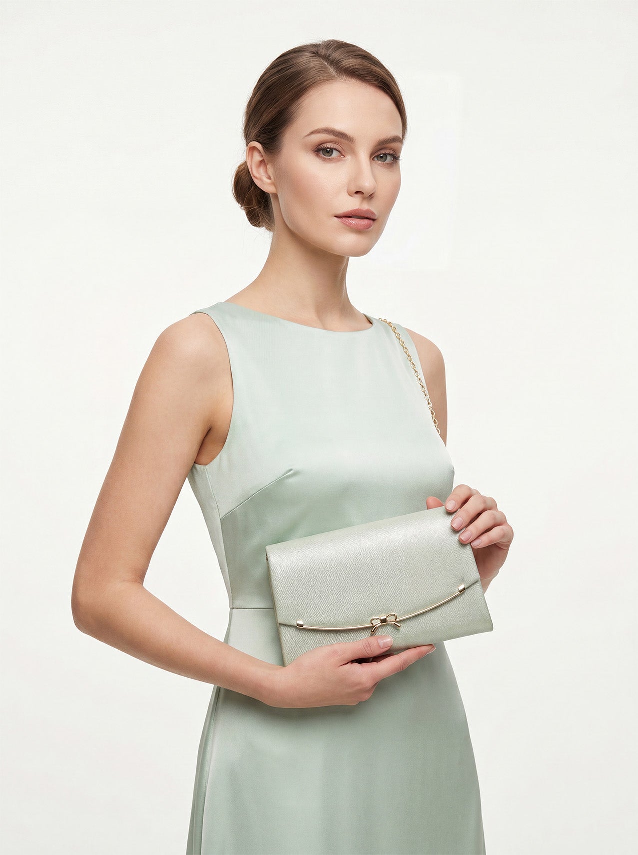 CB26170-370 Elegant Cute Bow Design Clutch Bag