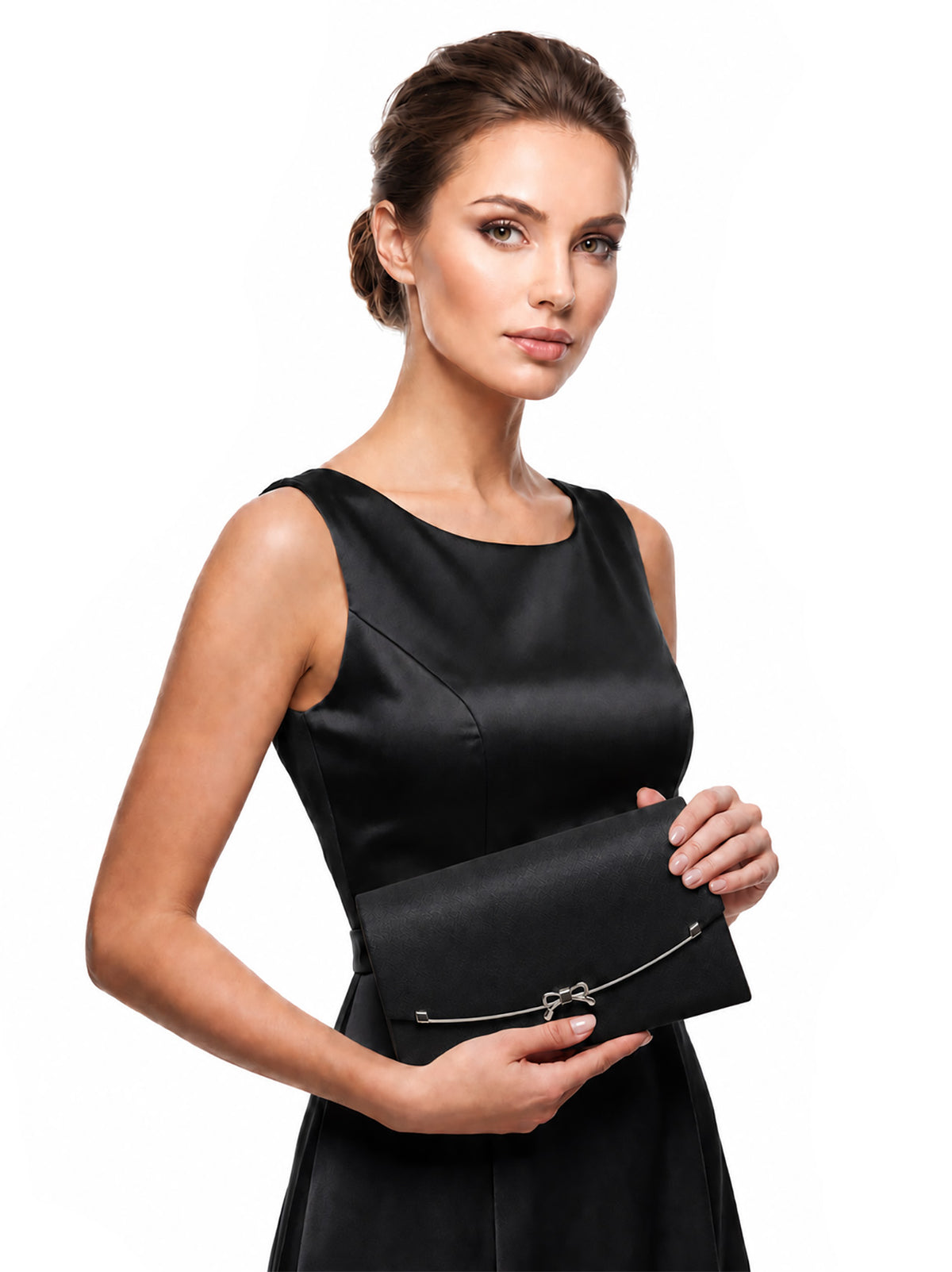 CB26170-370 Elegant Cute Bow Design Clutch Bag