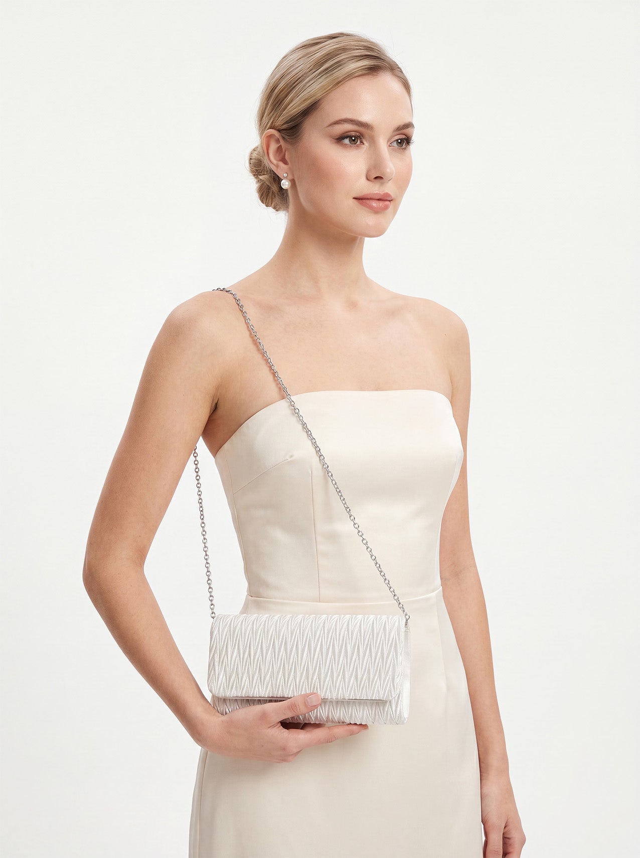 CB26200-374 Elegant Textured Clutch Bag