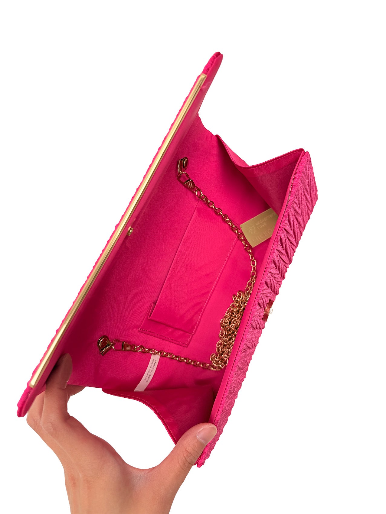 CB26200-374 Elegant Textured Clutch Bag